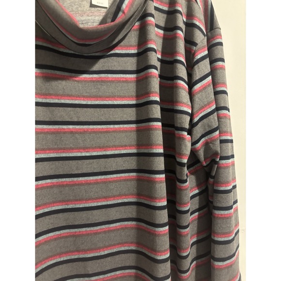 NWT‎ Lane Bryant Top Women's  Long Sleeve Striped Mock Turtle neck Size 26/28 - Picture 3 of 7